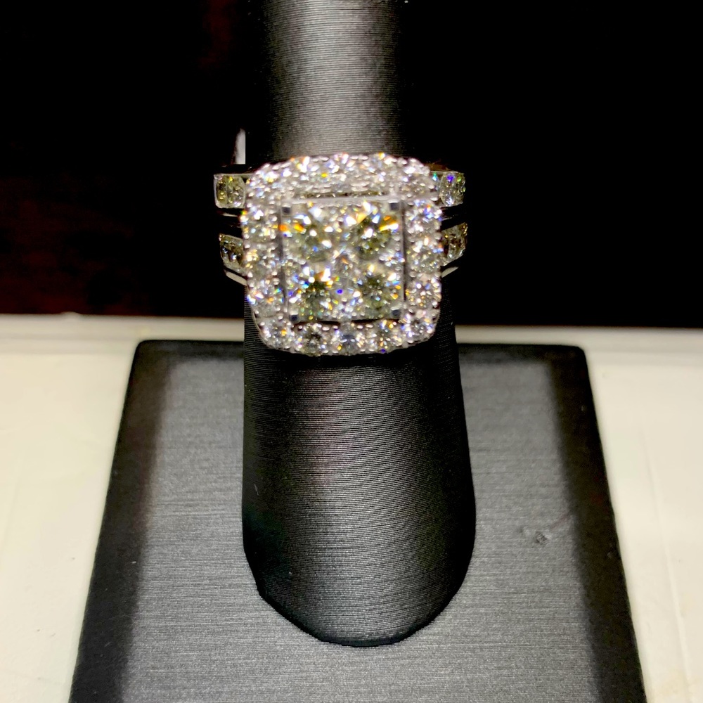 4ctw Diamond Wedding Ring Set 14k Amazing Quality